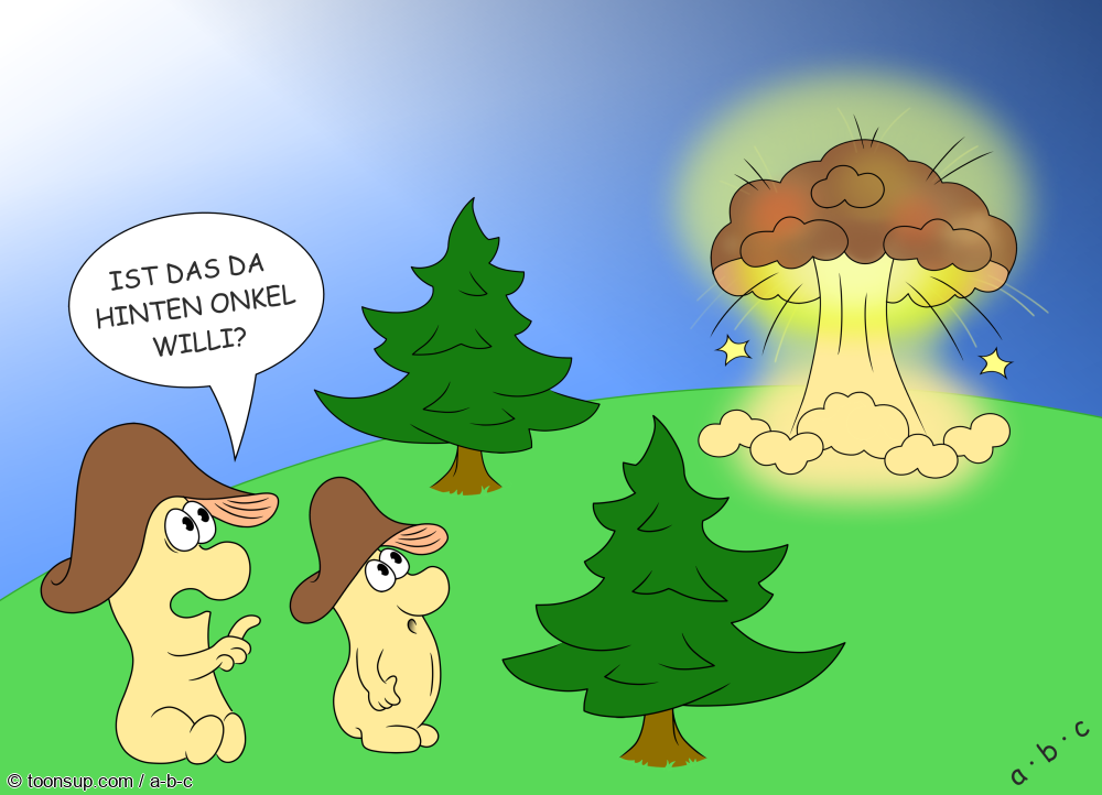 Cartoon: Atompilz 1