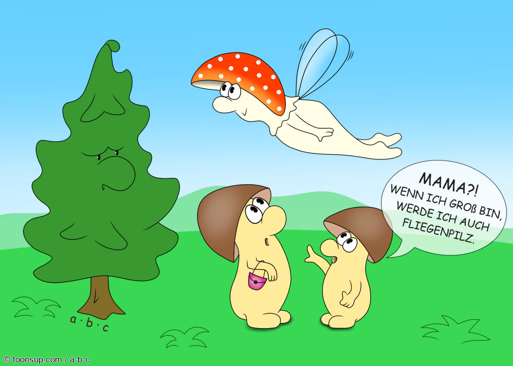 Cartoon: Fliegenpilz 1