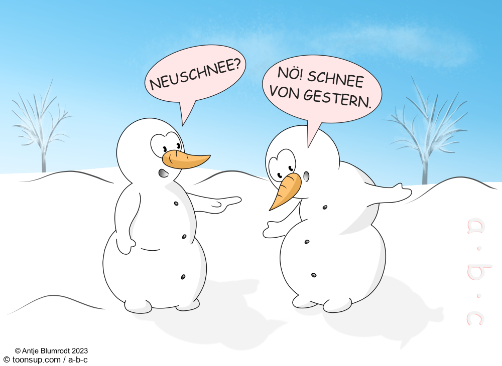Cartoon: Schneeweiß-heit 1