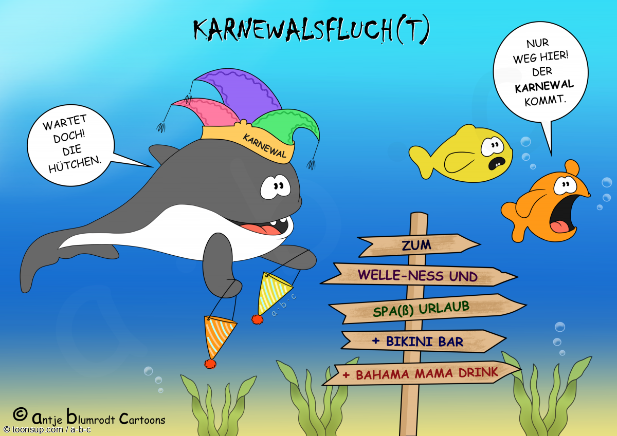 Cartoon: Karnevalsflucht 1