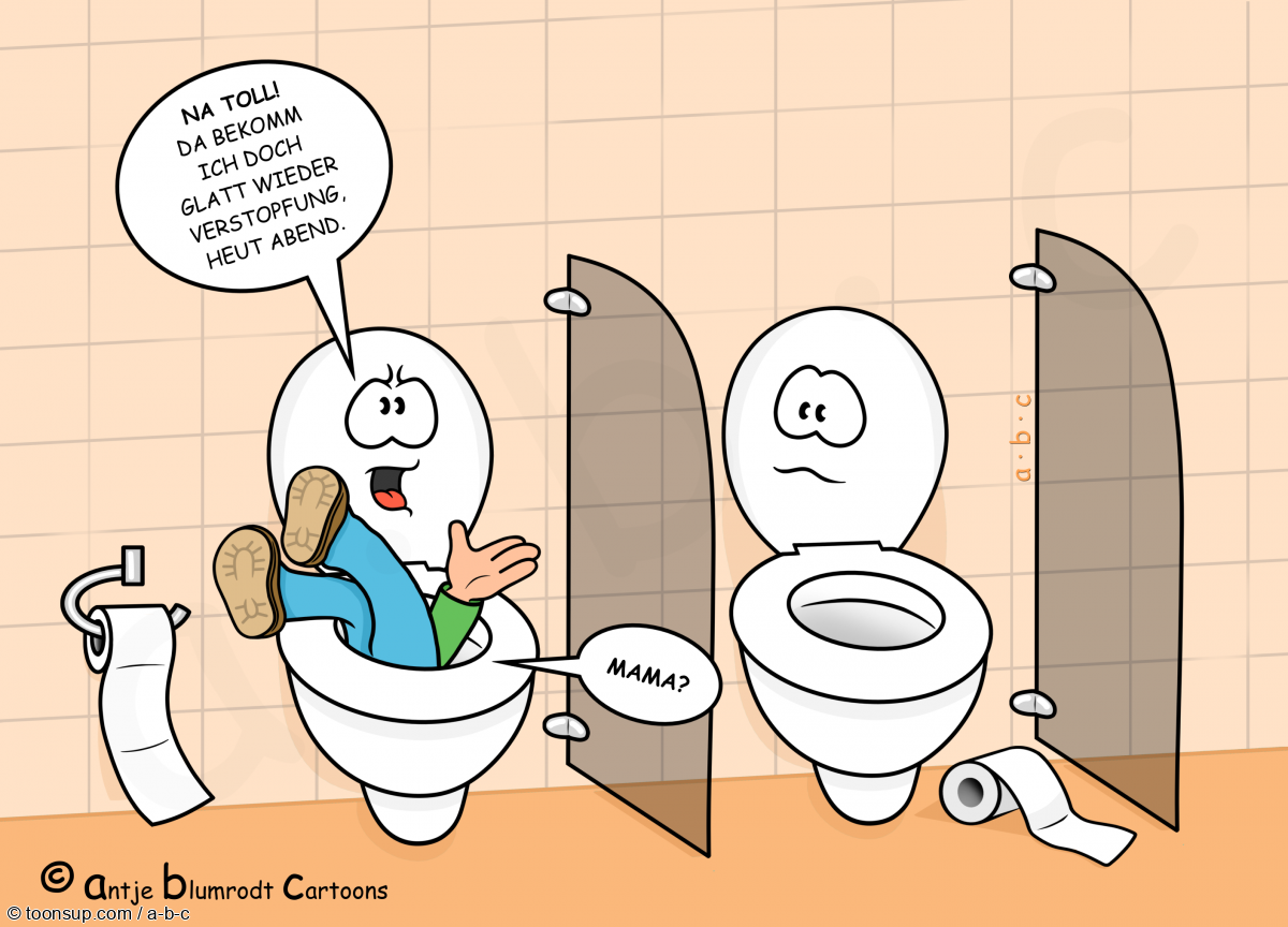 Cartoon: Verstopfung 1