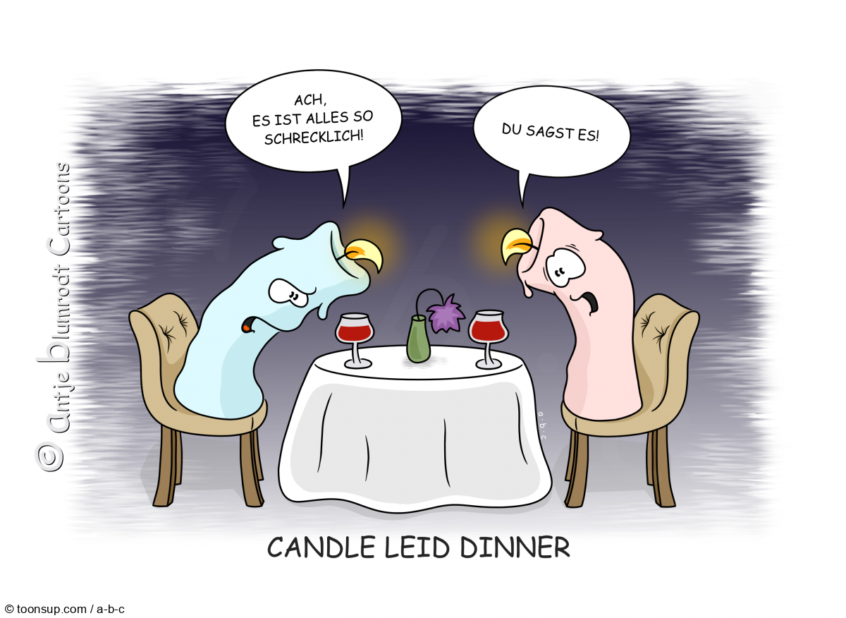 Cartoon: "Adventsstimmung, die erste" 1