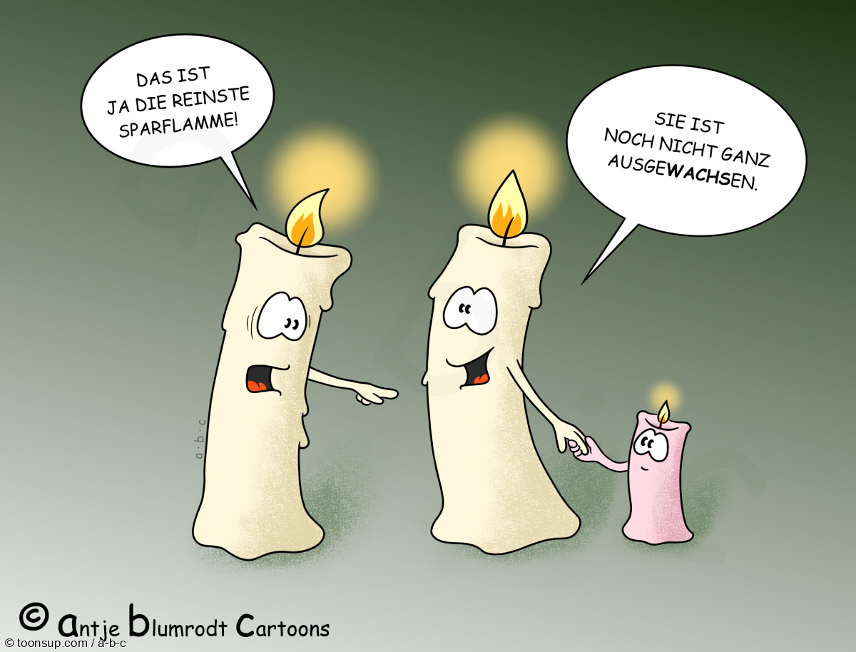 Cartoon: "Adventsstimmung, die zweite" 1