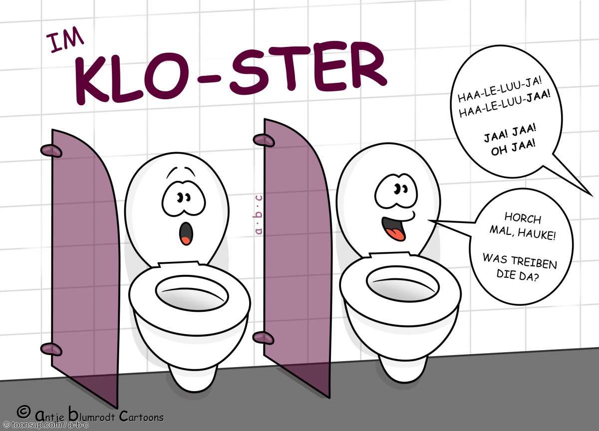 Cartoon: Im Klo-ster 1