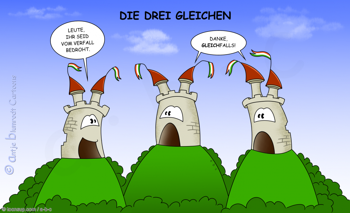 Cartoon: Die drei Gleichen 1