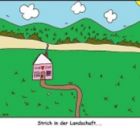 Strich in der Landschaft...