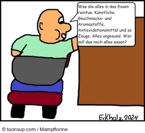 Cartoon: Ungesundes Essen... 1
