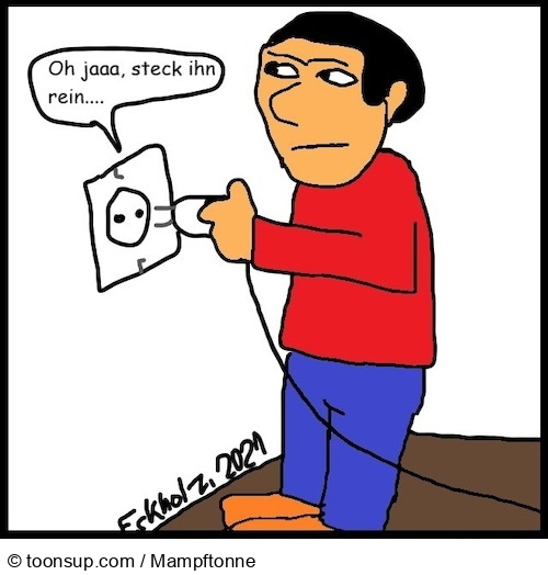 Cartoon: Steck ihn rein... 1