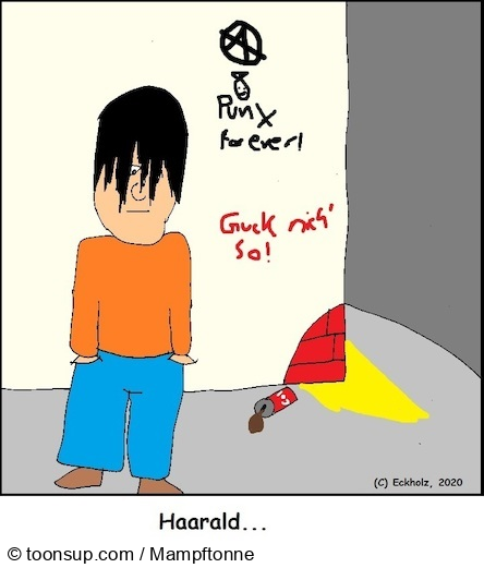 Cartoon: Haarald... 1