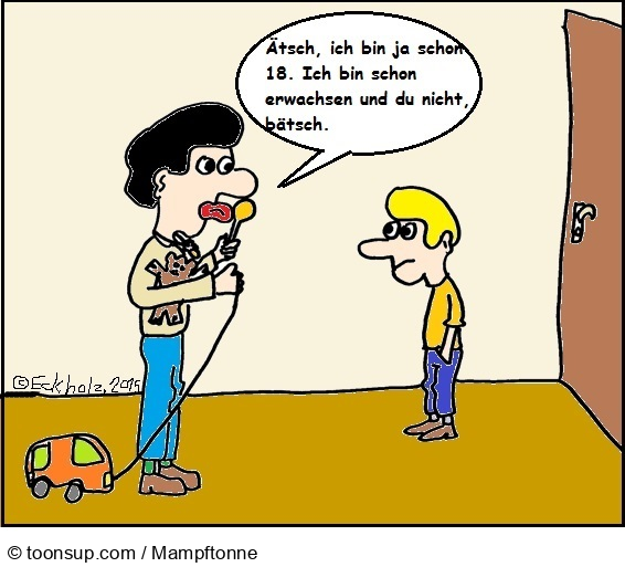 Cartoon: Erwachsen... 1