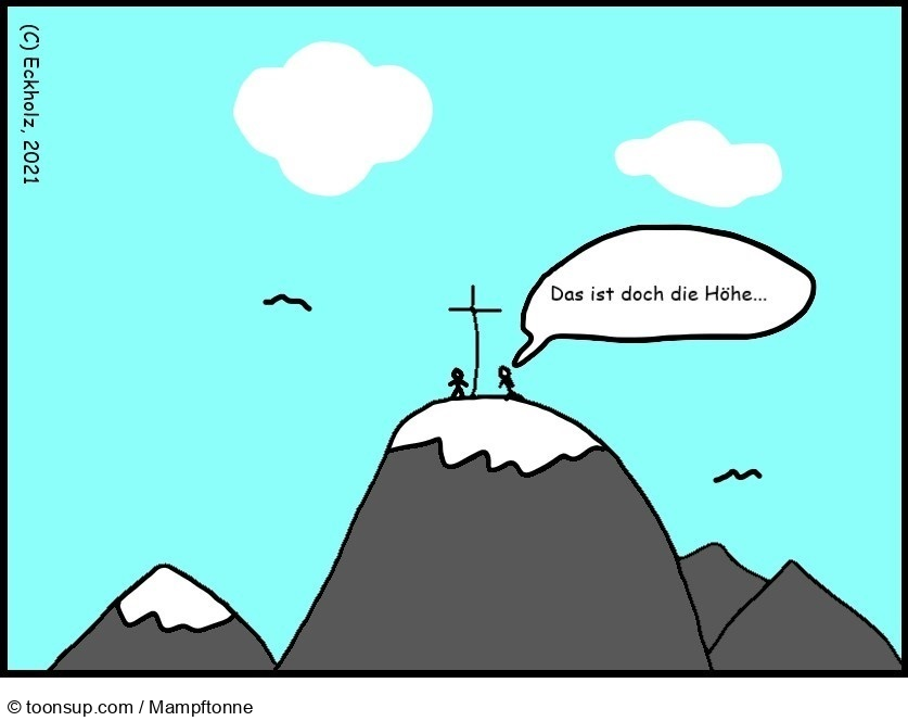 Cartoon: Das ist doch die Höhe... 1