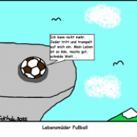 Lebensmüder Fußball
