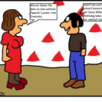 Lauter rote Dreiecke...