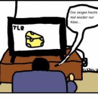 Käse im Fernsehen...