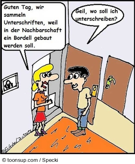 Cartoon: Unterschriftenaktion... 1