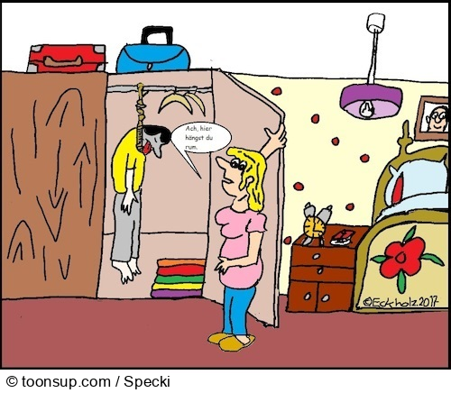 Cartoon: Im Schlafraum... 1