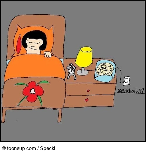 Cartoon: Nachts... 1