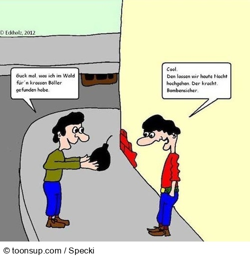 Cartoon: Böller... 1