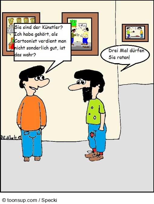 Cartoon: Arme Cartoonisten... 1