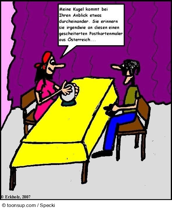 Cartoon: Die Wahrsagerin 4 1
