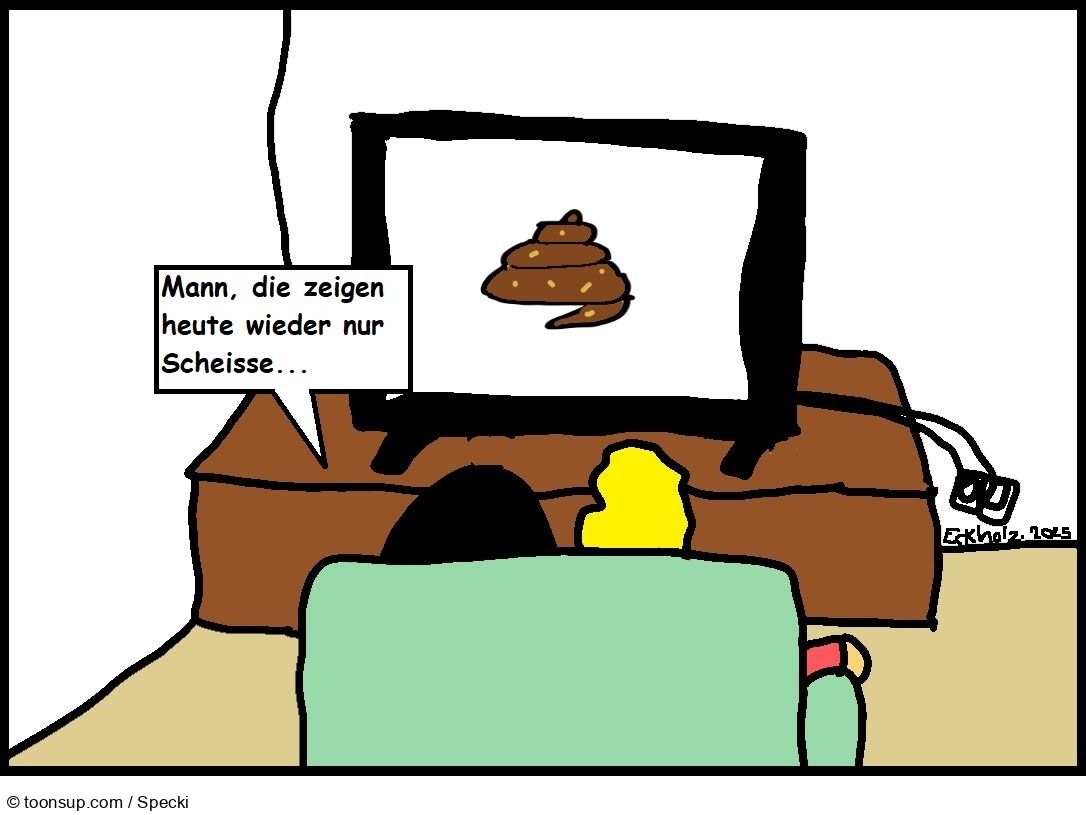 Cartoon: Scheisse im Fernsehen... 1