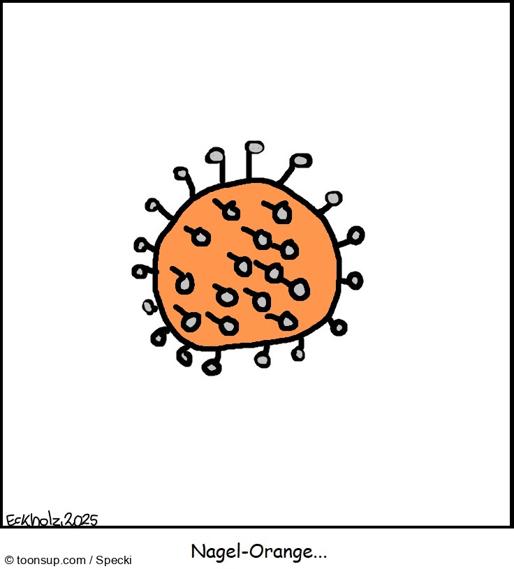 Cartoon: Nagelorange... 1