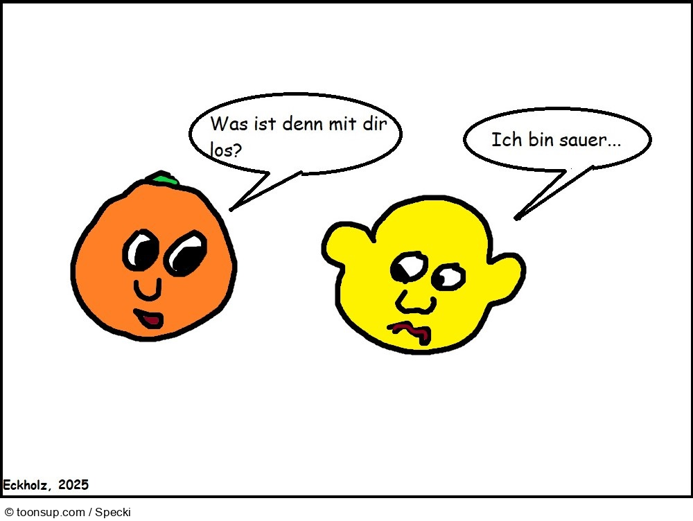 Cartoon: Ich bin sauer... 1