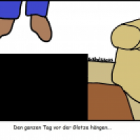 Den ganzen Tag vor der Glotze hängen...