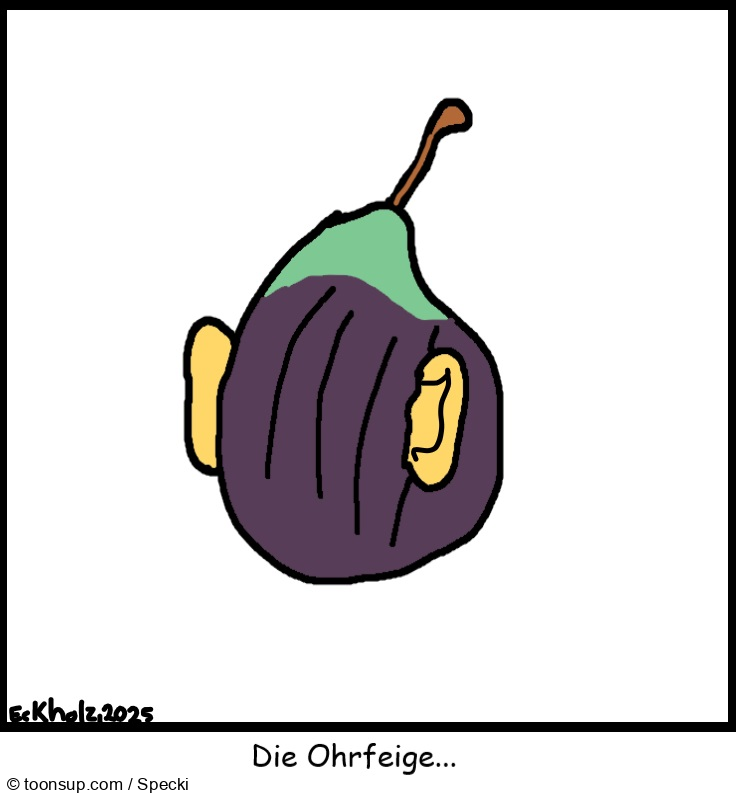 Cartoon: Die Ohrfeige... 1