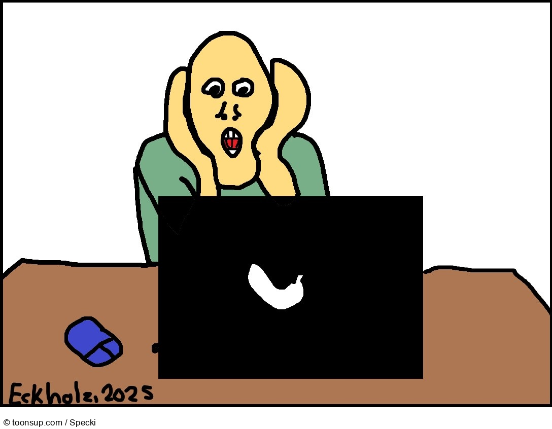 Cartoon: Der Schrei 2025 1