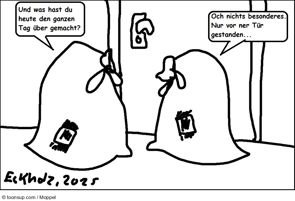 Cartoon: Zwei Säcke... 1