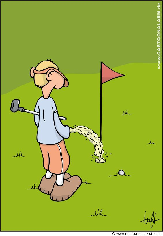 Cartoon: Pinkelpause 1