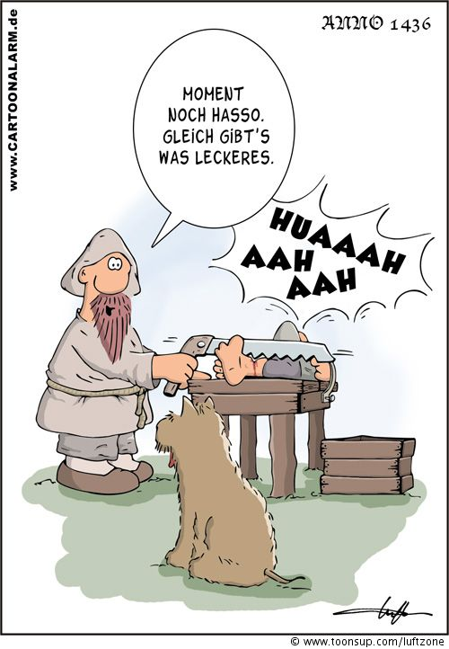 Cartoon: Beinamputation 1