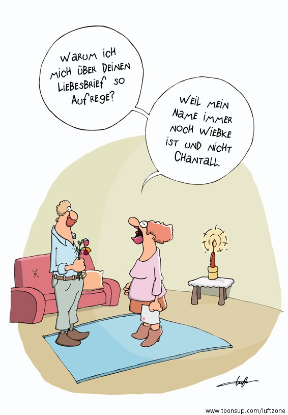 Cartoon: Liebesbrief 1