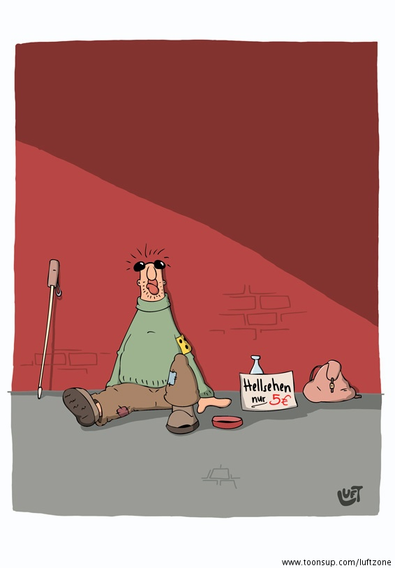 Cartoon: Hellsehen 1