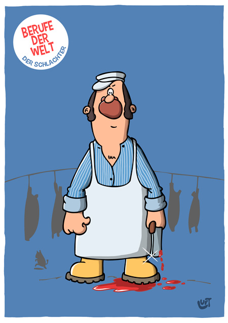 Cartoon: Der Schlachter 1