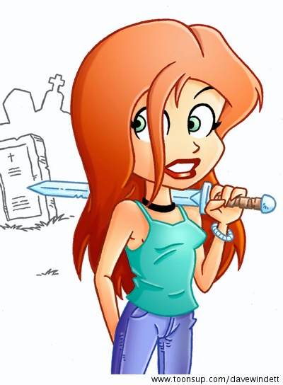 Illustration: Girl with a Sword 1