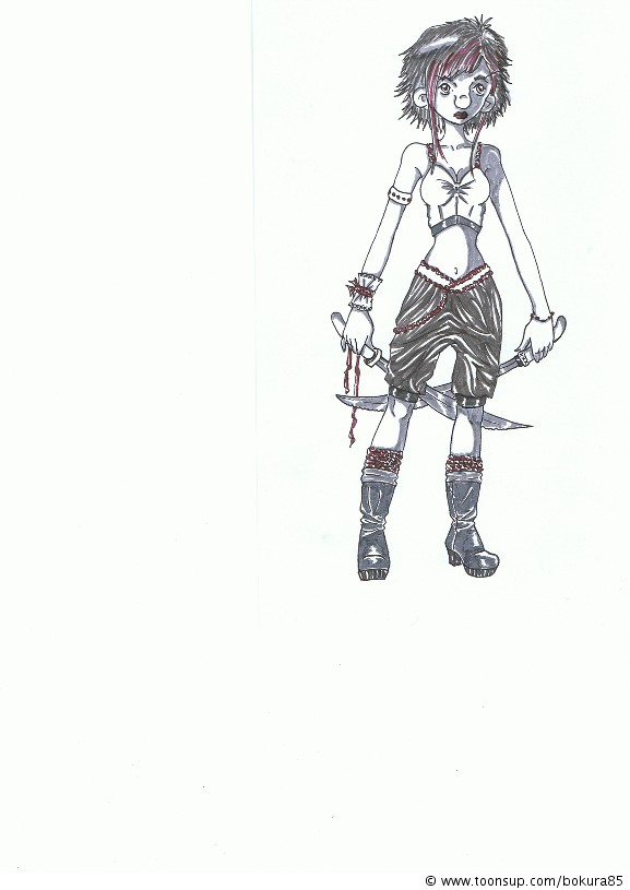Illustration: Kriegerin 2