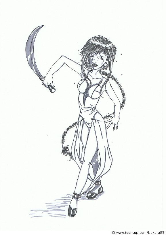 Illustration: Kriegerin Nr.2 1