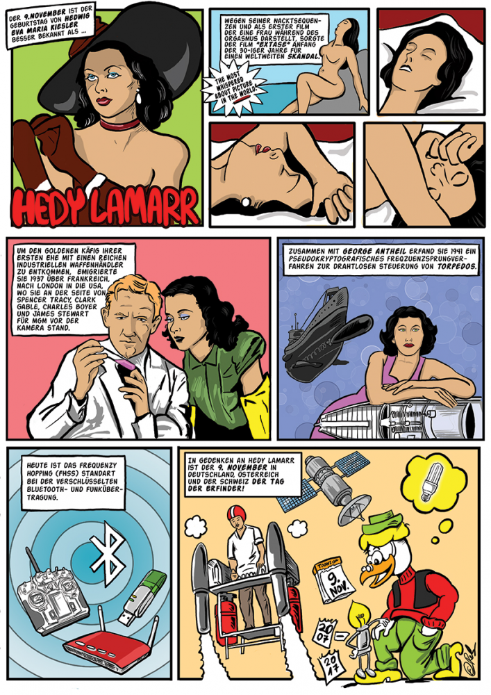 Comic: 9.November *Hedy Lamarr 1
