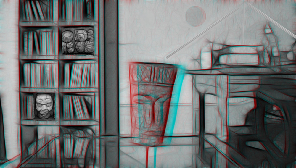 Illustration: Pharao (3D Anaglyphie) 1