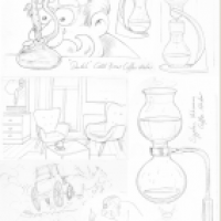 Flausel 7 kalter kaffee scribbles