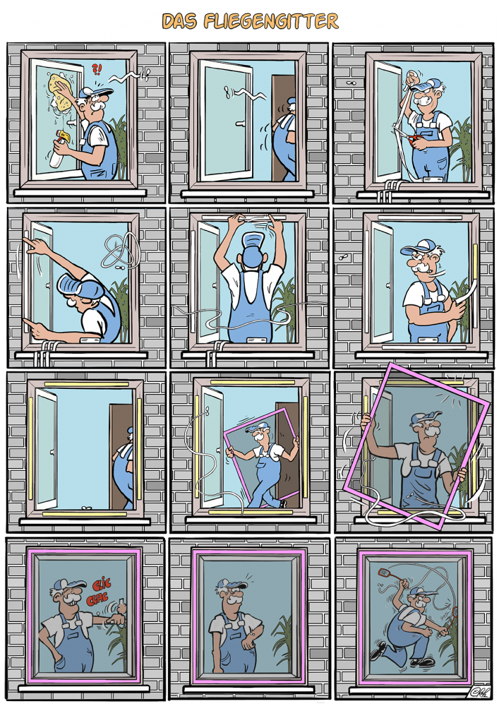 Comic: Flausel #10: Das Fliegengitter 1