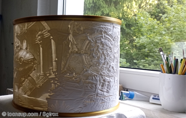 Illustration: AI generierte, lithophane 3D Druckbildchen 3