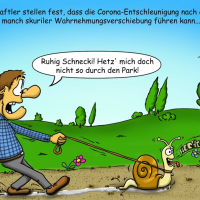 Cartoon: Schnecki im Park 1