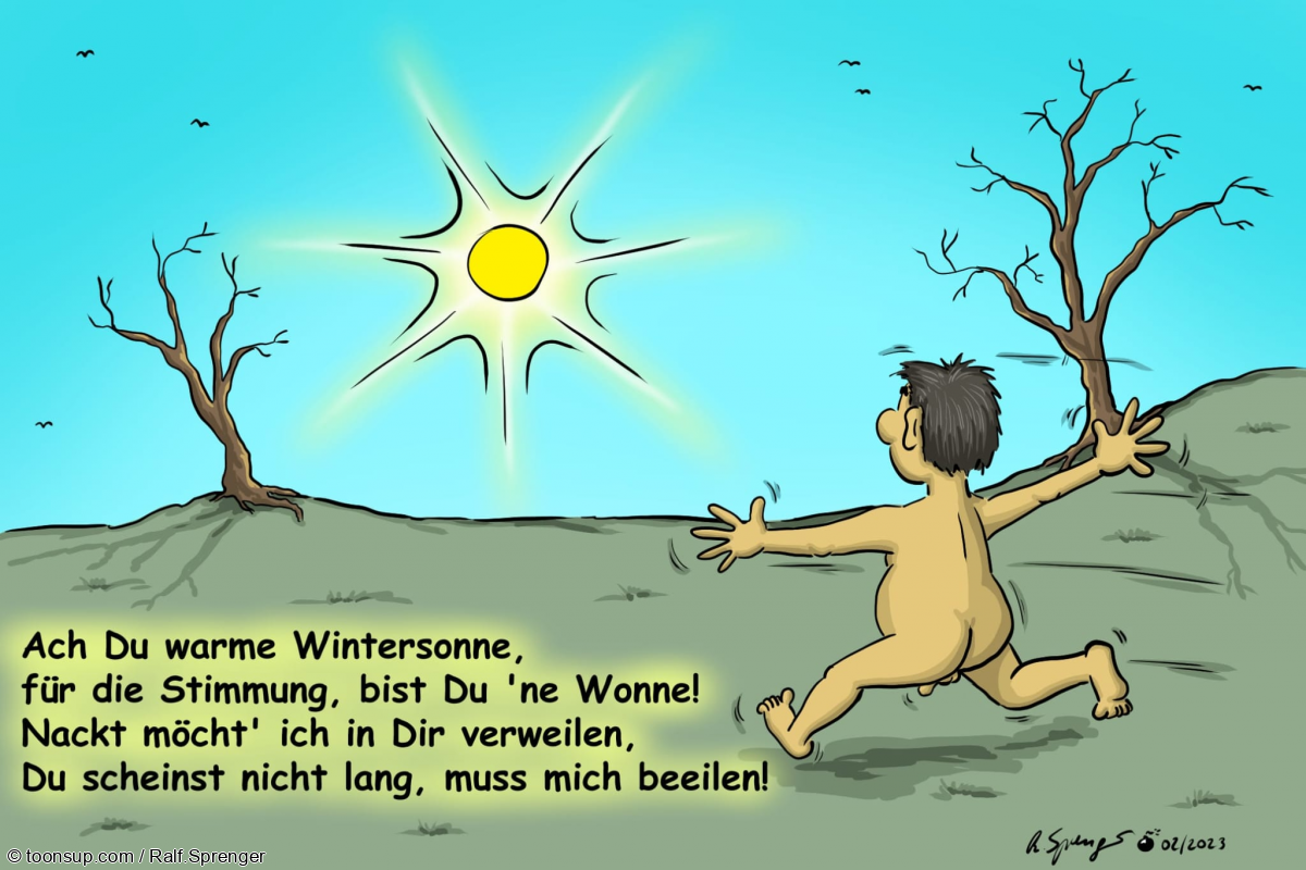Cartoon: Wintersonne 1
