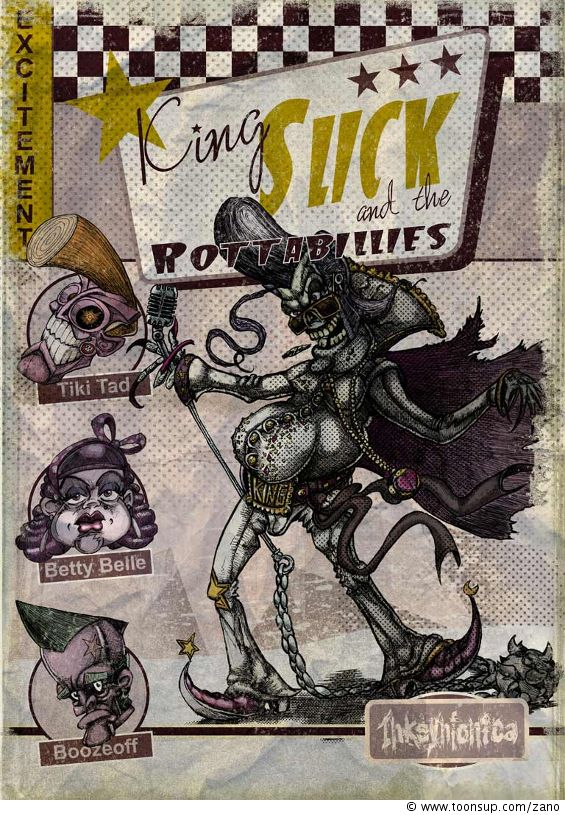 Illustration: King Slick and the Rottabillies 1