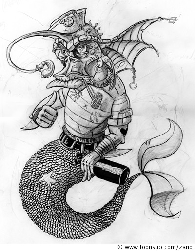 Illustration: Drunken Seabeast 2