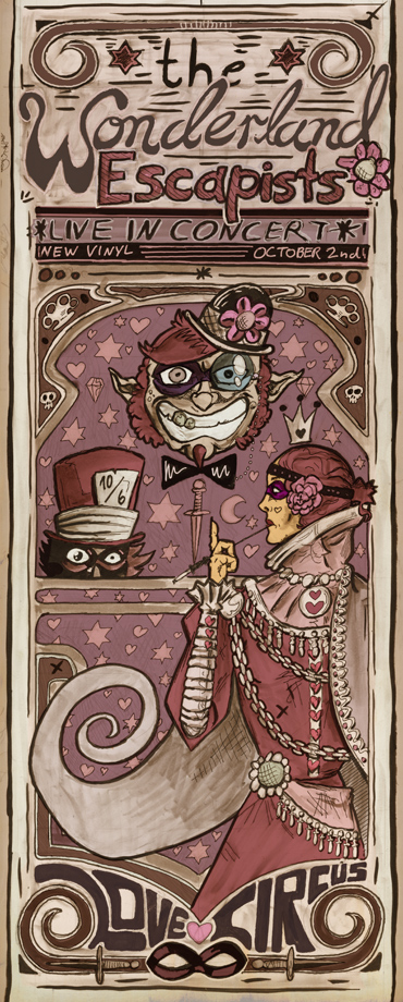 Illustration: the wonderland escapists 1