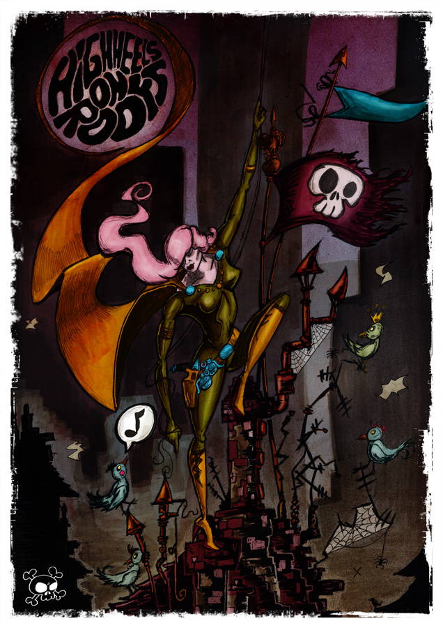 Illustration: High heels on roofs 2